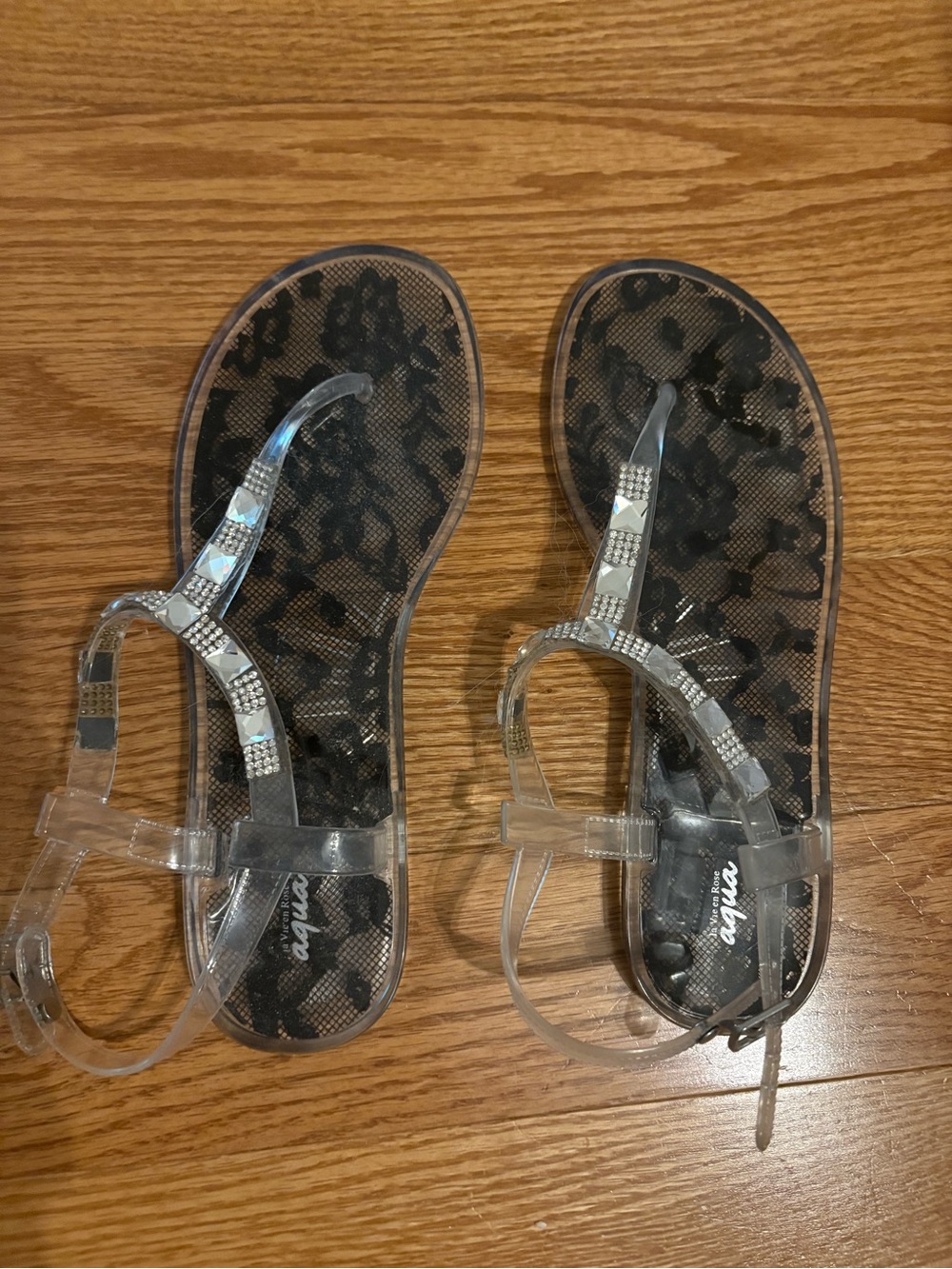 La Vie En Rose Vintage (Never Worn) Jelly Floral Sandals - Picture 1 of 7